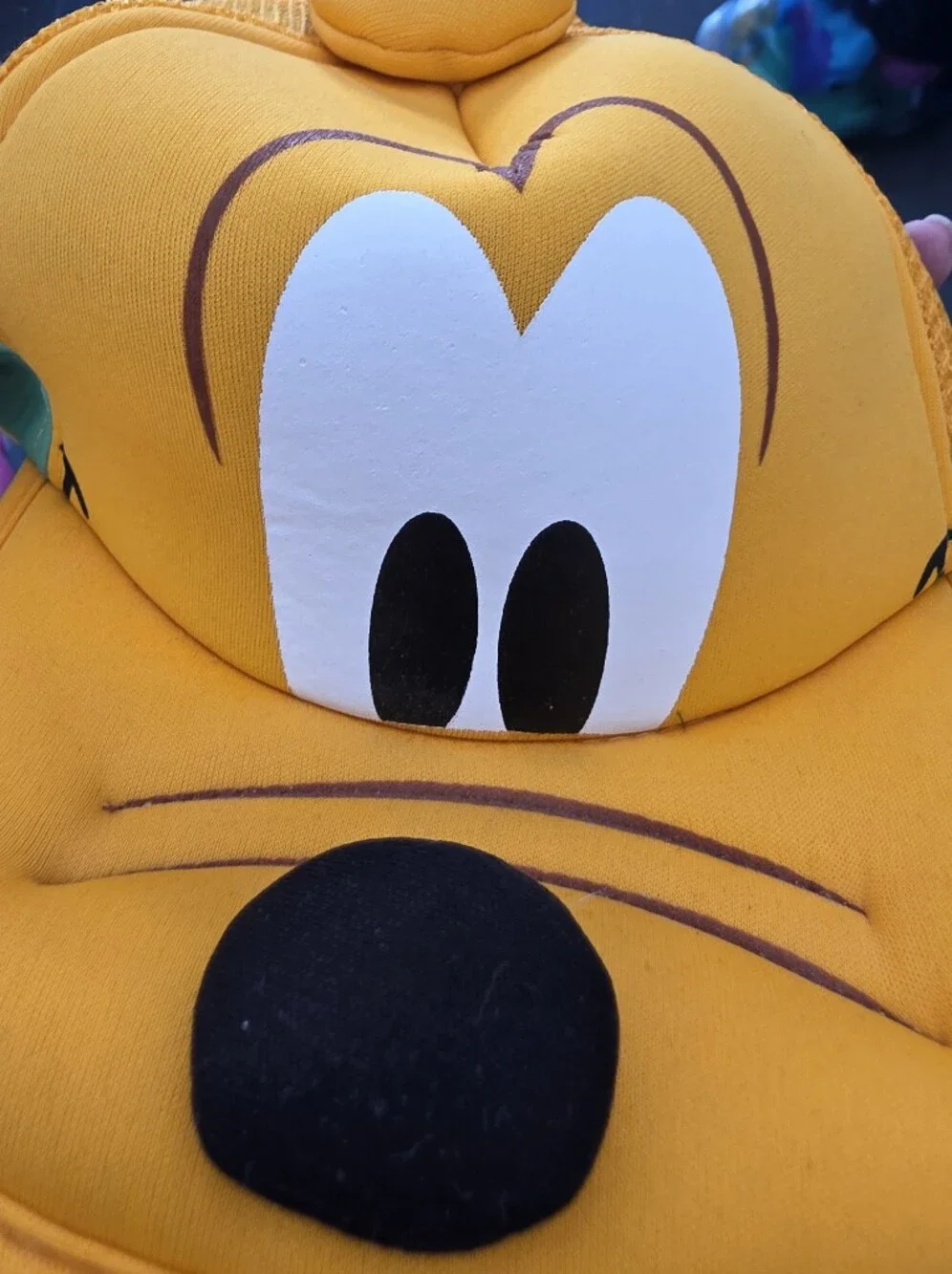 Disney Pluto Character Hat with Ears and Glass Cup